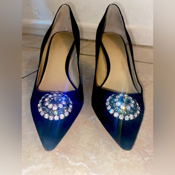 Ann Taylor Black Suede Heels - Picture 2 of 7